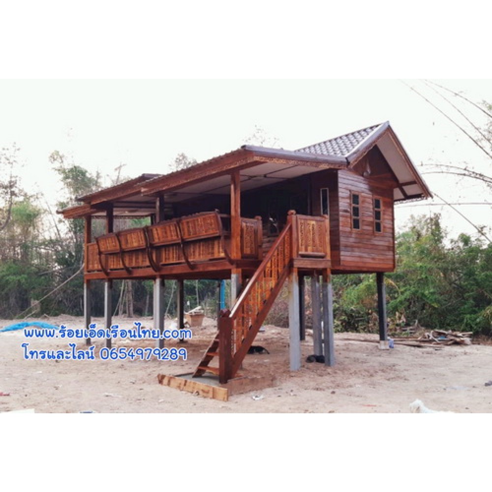 บ้านระเบียงข้างแบบที่43 ขนาด5.5×8 บ้านระเบียงข้างแบบที่43 ขนาด5.5×8